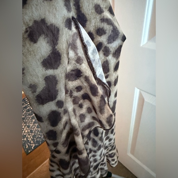 ZARA Leopard Animal Print Tulle Slip Dress – Size M (New with Tags) - Picture 8 of 15